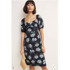 NWT Anthropologie Scarletta Sweatheart Midi Dress, Size 10